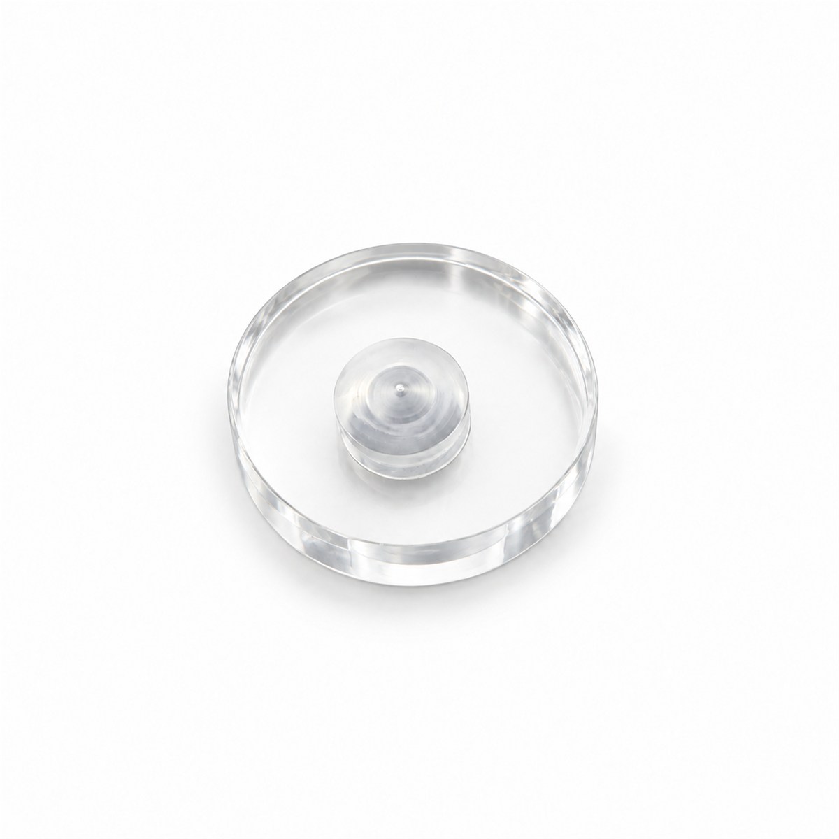 透明アクリル台木 丸型 大サイズ（台のみ）1個から｜No.22〜50（直径65〜150mm） ゴム印台木